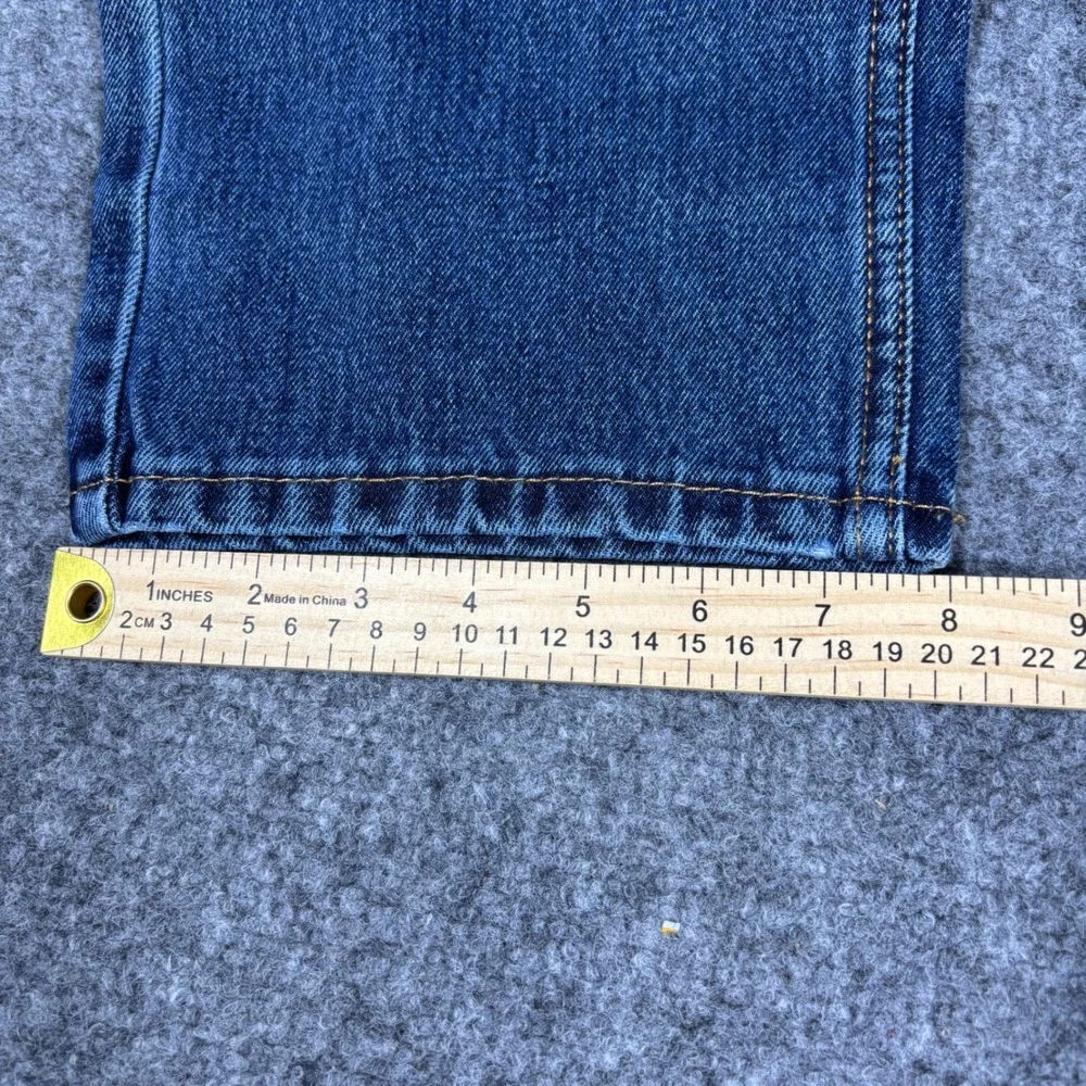 Levis 505 Regular Fit Straight Leg Jeans Dark Wash Blue Denim Mens 33x30 NWT